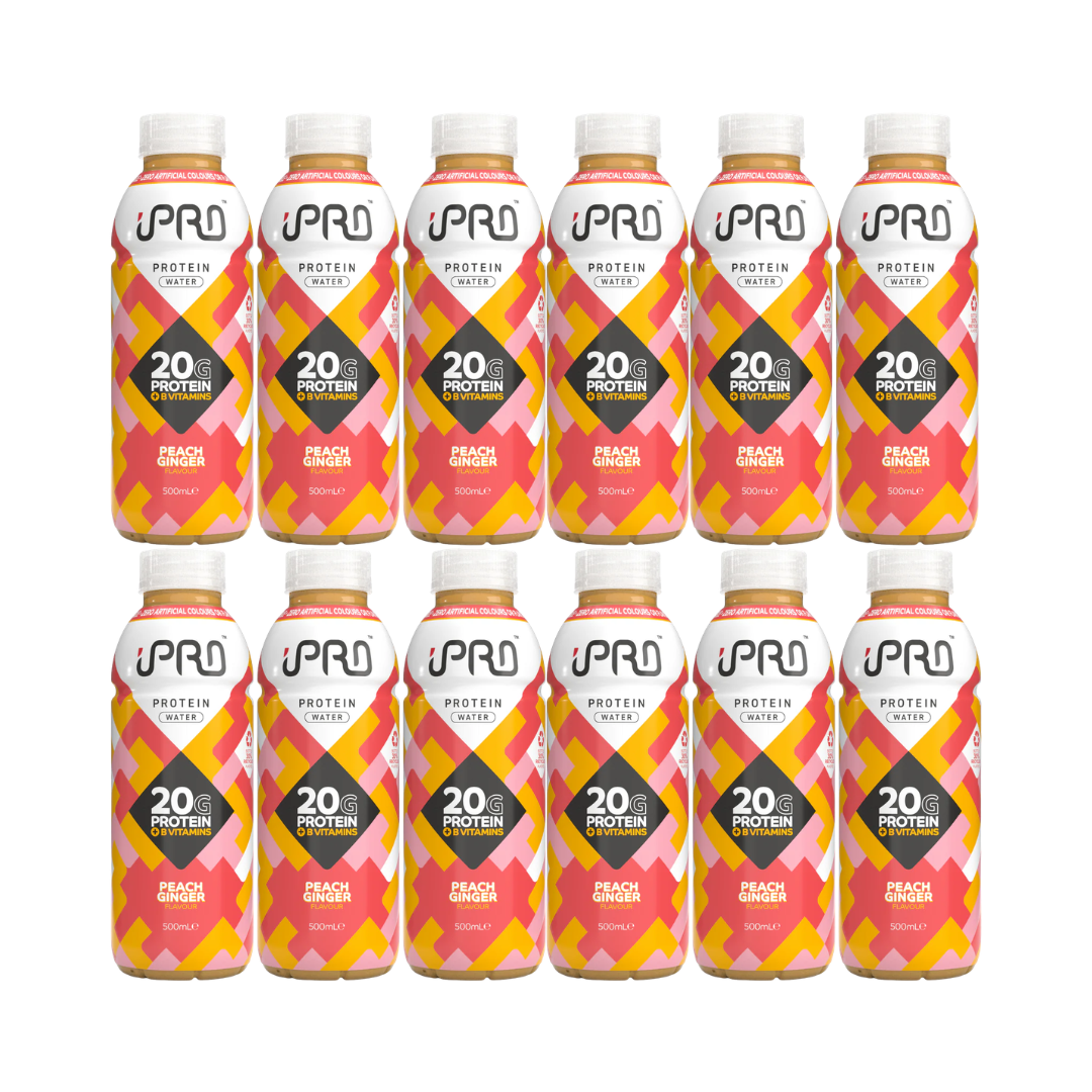 IPRO Hydrate Protein Water 12x500ml Peach Ginger