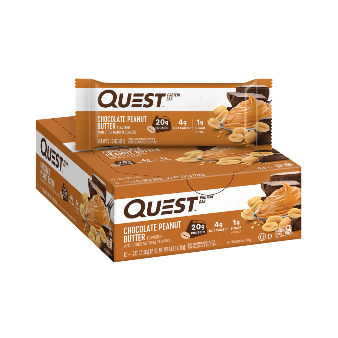 Quest Nutrition Protein Bar 12x60g Dipped Chocolate Peanut Butter