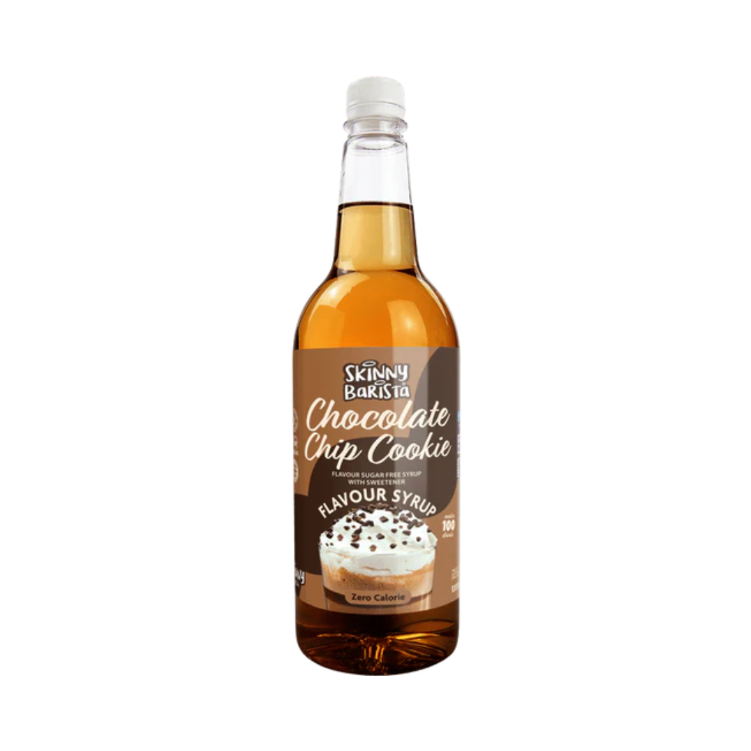 The Skinny Food Co Skinny Barista Zero Calorie Coffee Syrup 1000ml Chocolate Chip Cookie (Limited Edition)