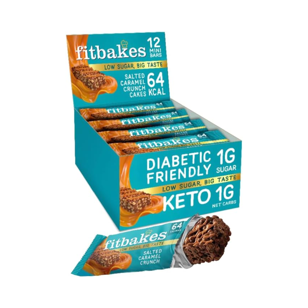 Fitbakes Crunch Bar 12x19g Salted Caramel