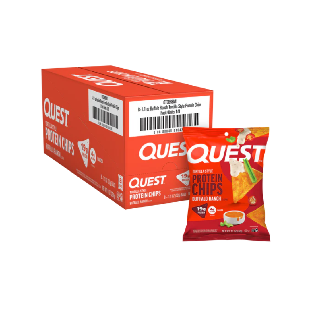 Quest Nutrition Protein Chips 8x32g Buffalo Ranch