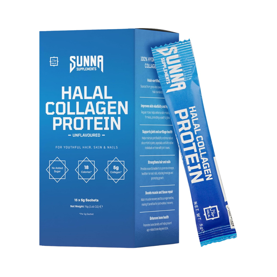 Sunna Supplements Halal Collagen Protein Sachets 15x5g Unflavoured