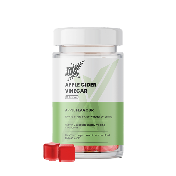 10X Athletic Apple Cider Vinegar Gummies 60 Softgels Apple
