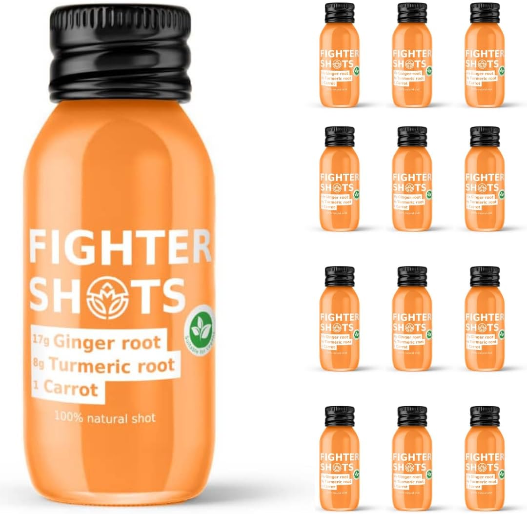 Fighter Shots 12x60ml Ginger + Turmeric + Carrot