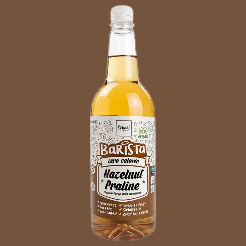 Skinny Food Co. Zero Calorie Sugar Free Coffee Syrup - Hazelnut Praline
