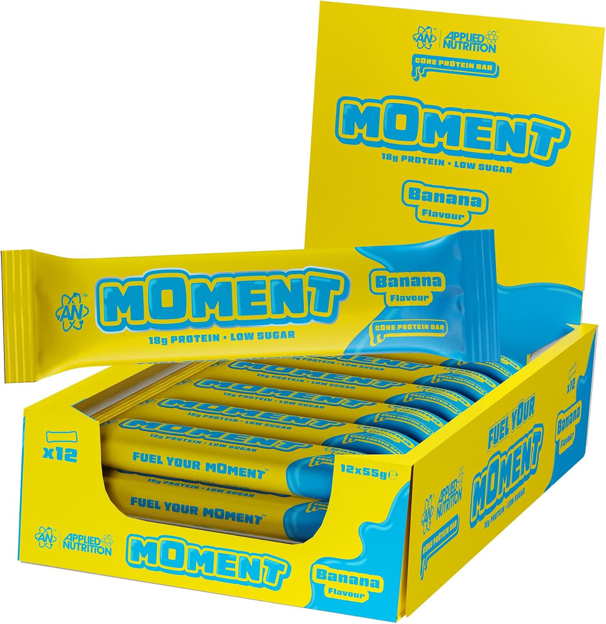 Applied Nutrition Moment Protein Bar 12x55g Banana
