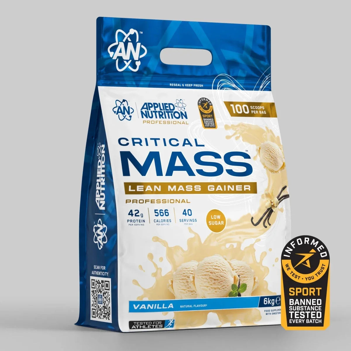 Applied Nutrition Critical Mass Professional 6kg Vanilla