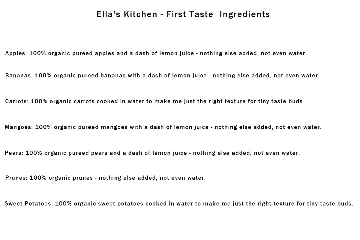 Ella's Kitchen First Taste Selection 7x70g