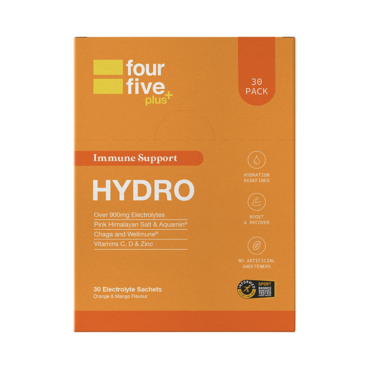 FourFive Immune Support Sachets 30 Sachets Orange & Mango
