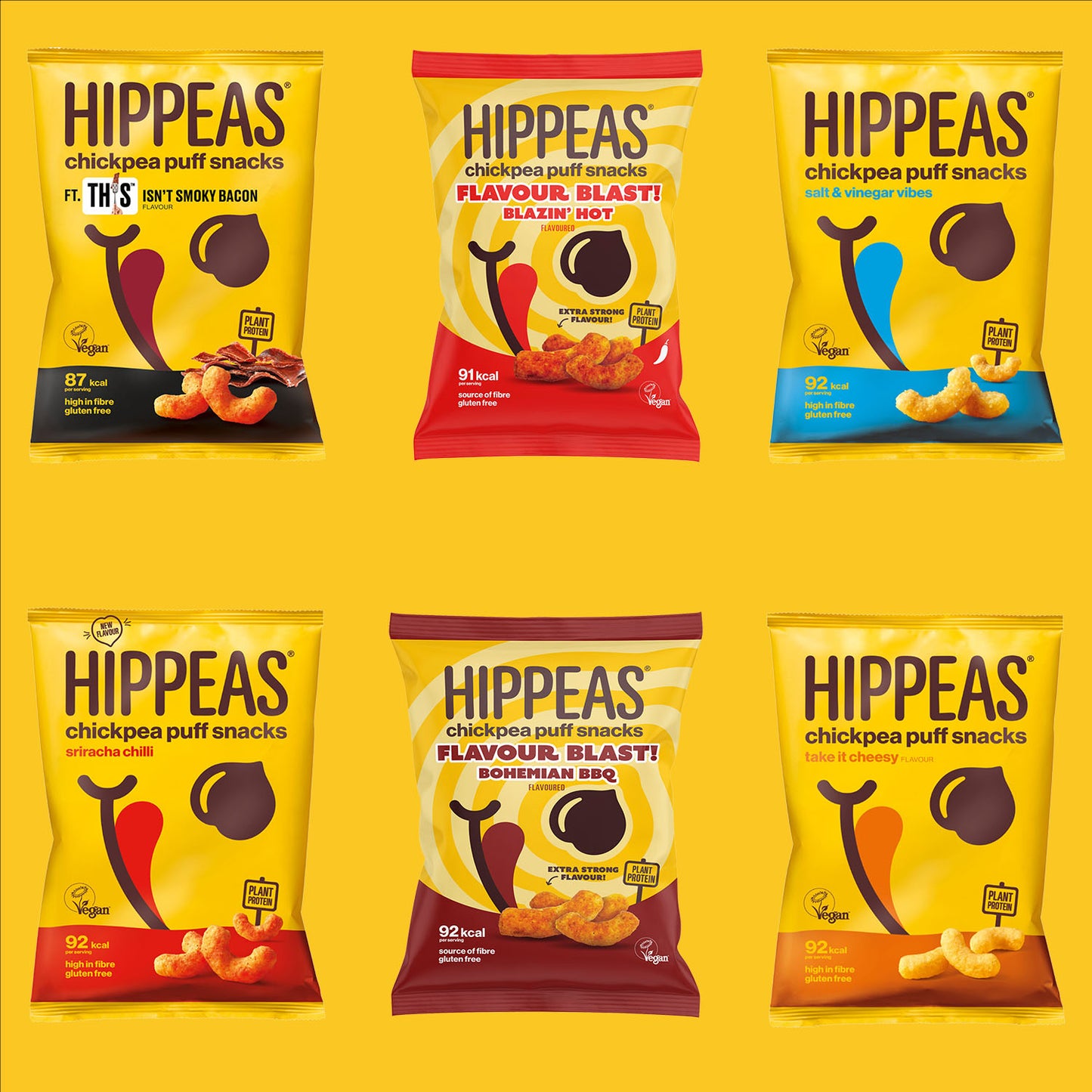 Hippeas puffs - Selection 12 x 22g