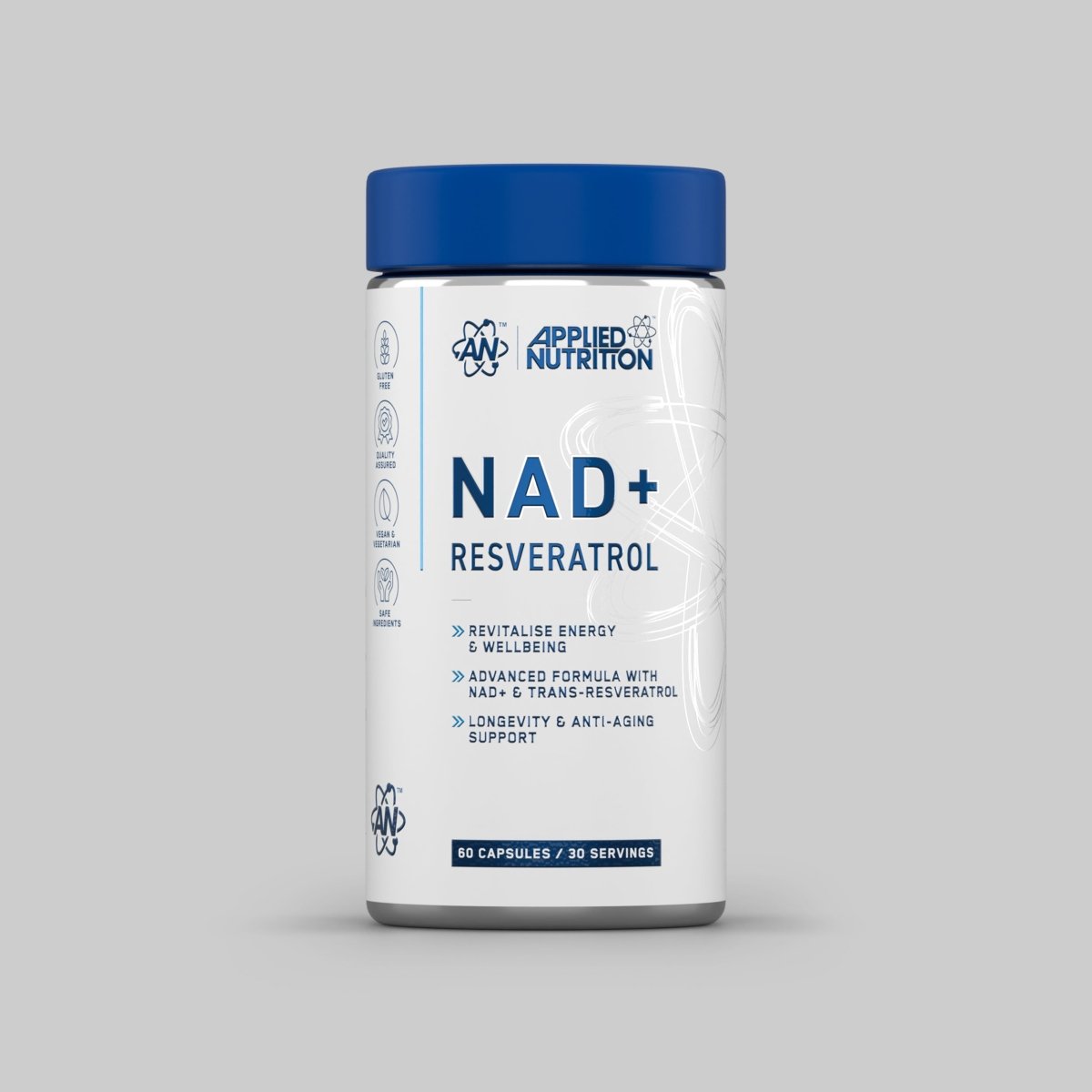Applied Nutrition NAD+ RESVERATROL 60 Caps