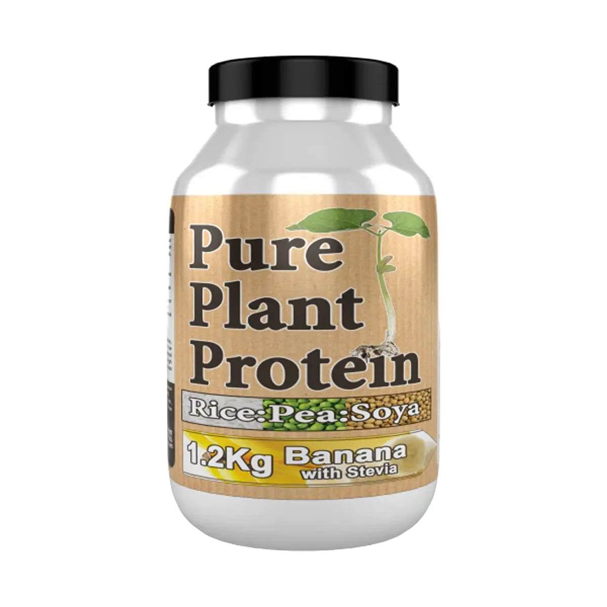 NutriVegan Pure Plant Protein 1.2Kg Banana