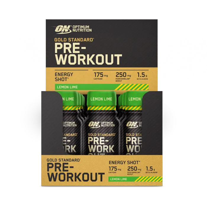 Optimum Nutrition Gold Standard Pre-Workout Shot 12x60ml Lemon Lime