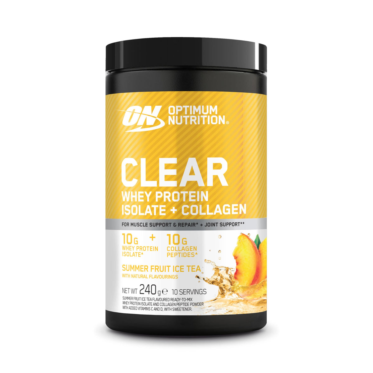 Optimum Nutrition Clear + Collagen 240g Summer Fruit Ice Tea