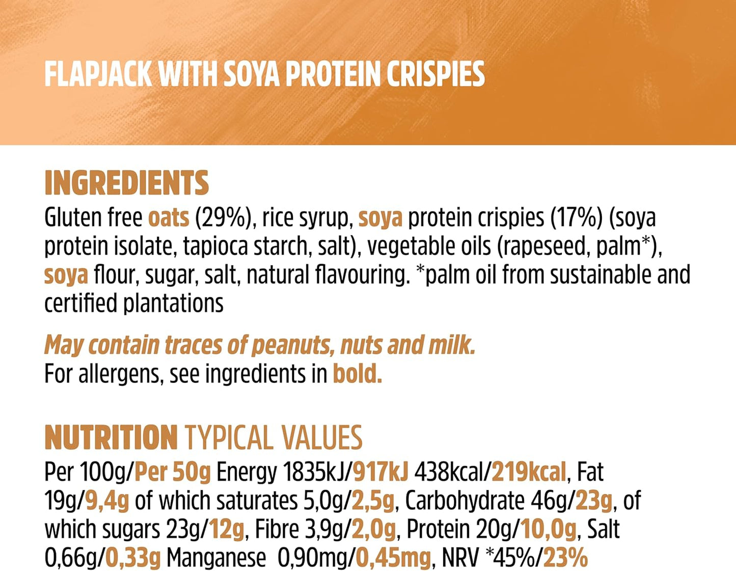 JB's Trek Original Oat Protein Flapjack 3x50g