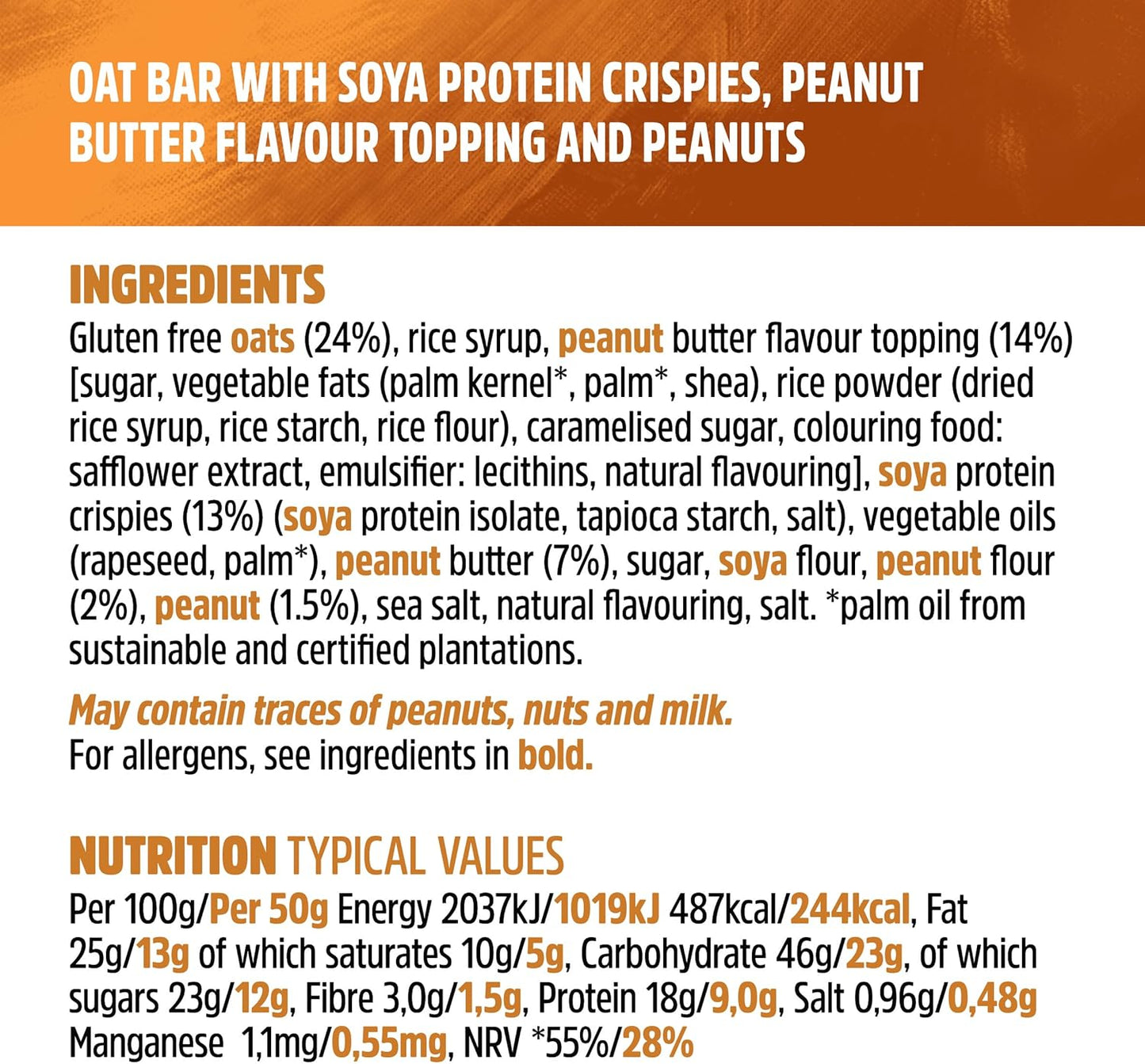 JB's Trek Peanut Butter Protein Flapjack Pack of 16