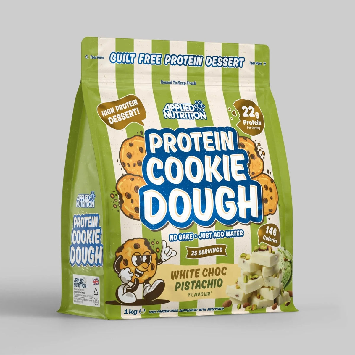 Applied Nutrition Protein Cookie Dough 1kg White Choc Pistachio