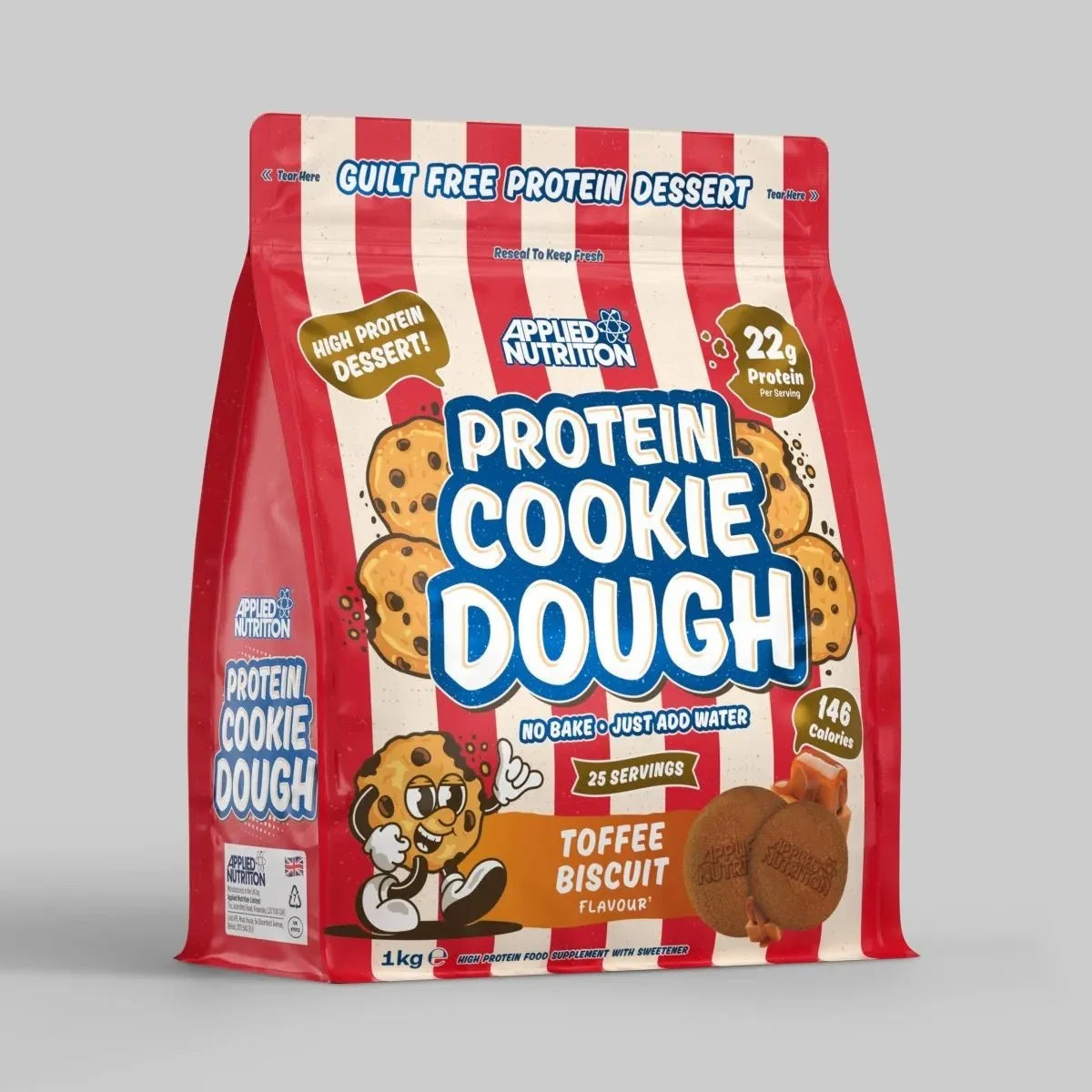 Applied Nutrition Protein Cookie Dough 1kg Toffee Biscuit