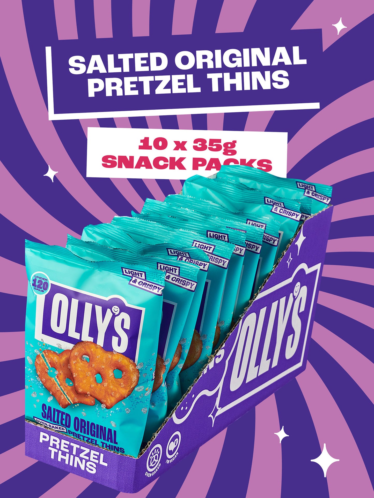 Olly's - Salted Original Pretzel 10x35g
