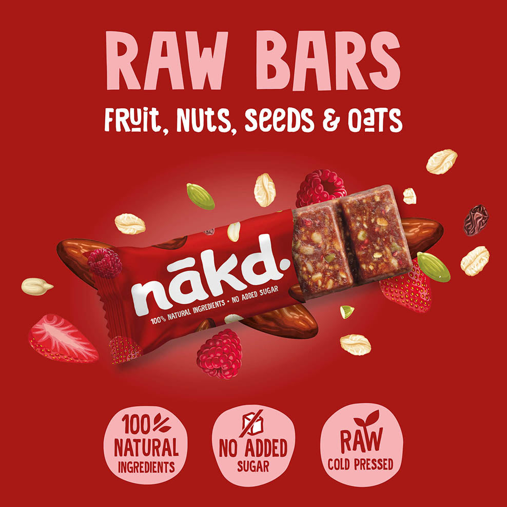NAKD Fruit and Fibre - Strawberry & Raspberry