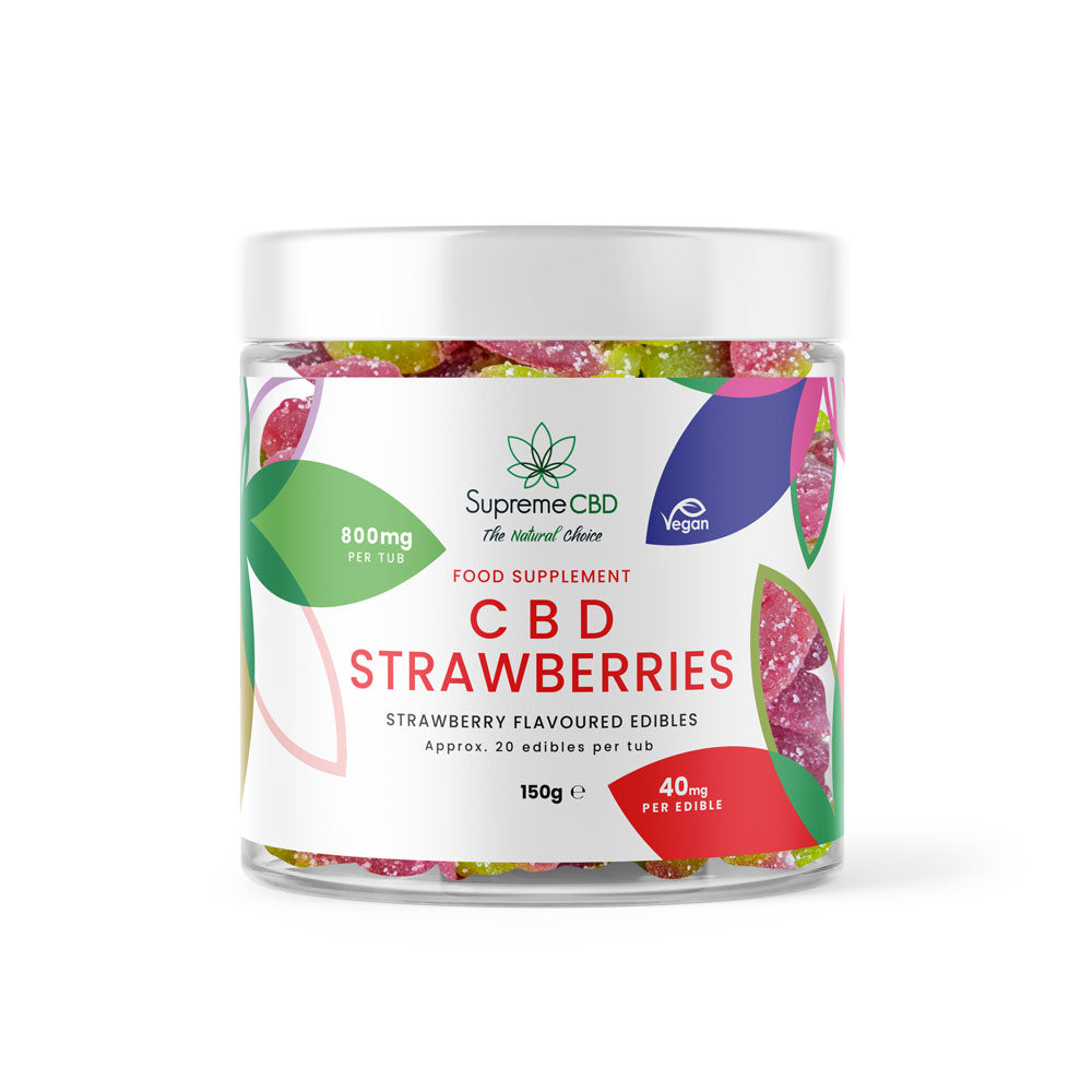 Supreme CBD CBD Gummy Tub (800mg) 150g Strawberries