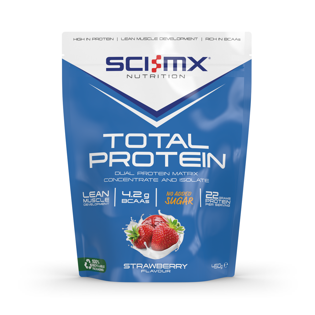 Sci-MX Total Protein 450g Strawberry