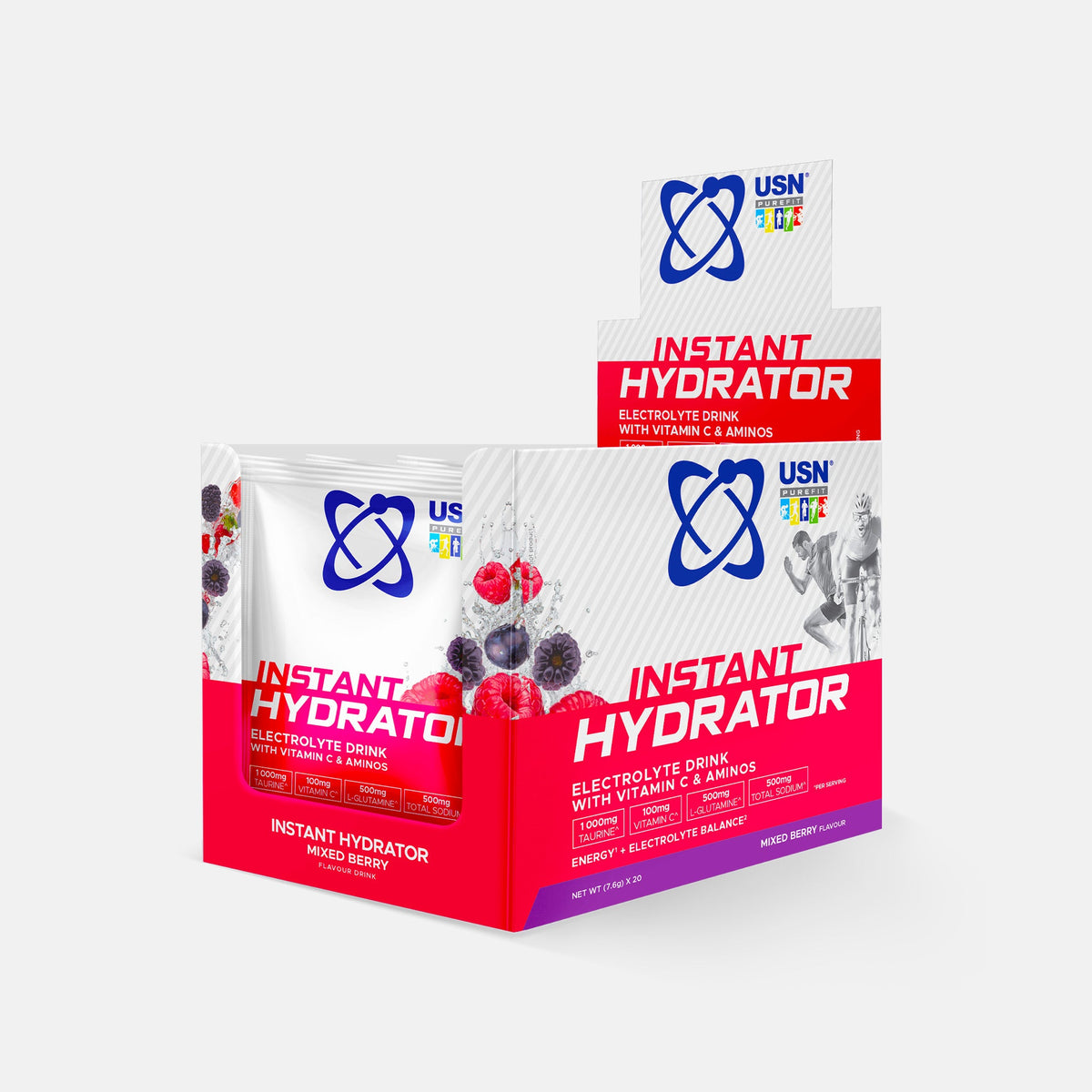 USN Instant Hydrator 20x7.6g Mixed Berry