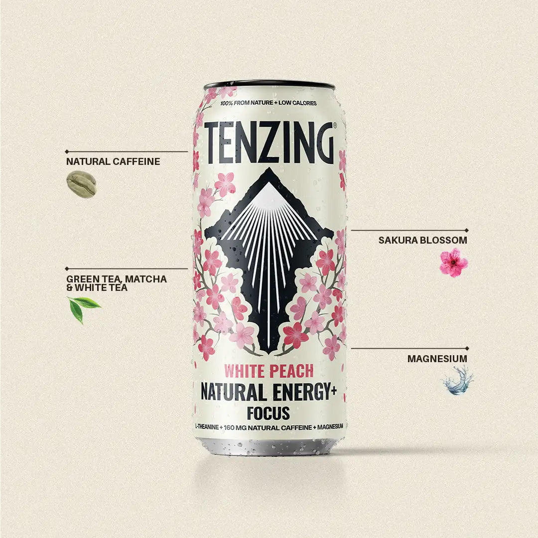 Tenzing Natural Energy+ 12x500ml White Peach