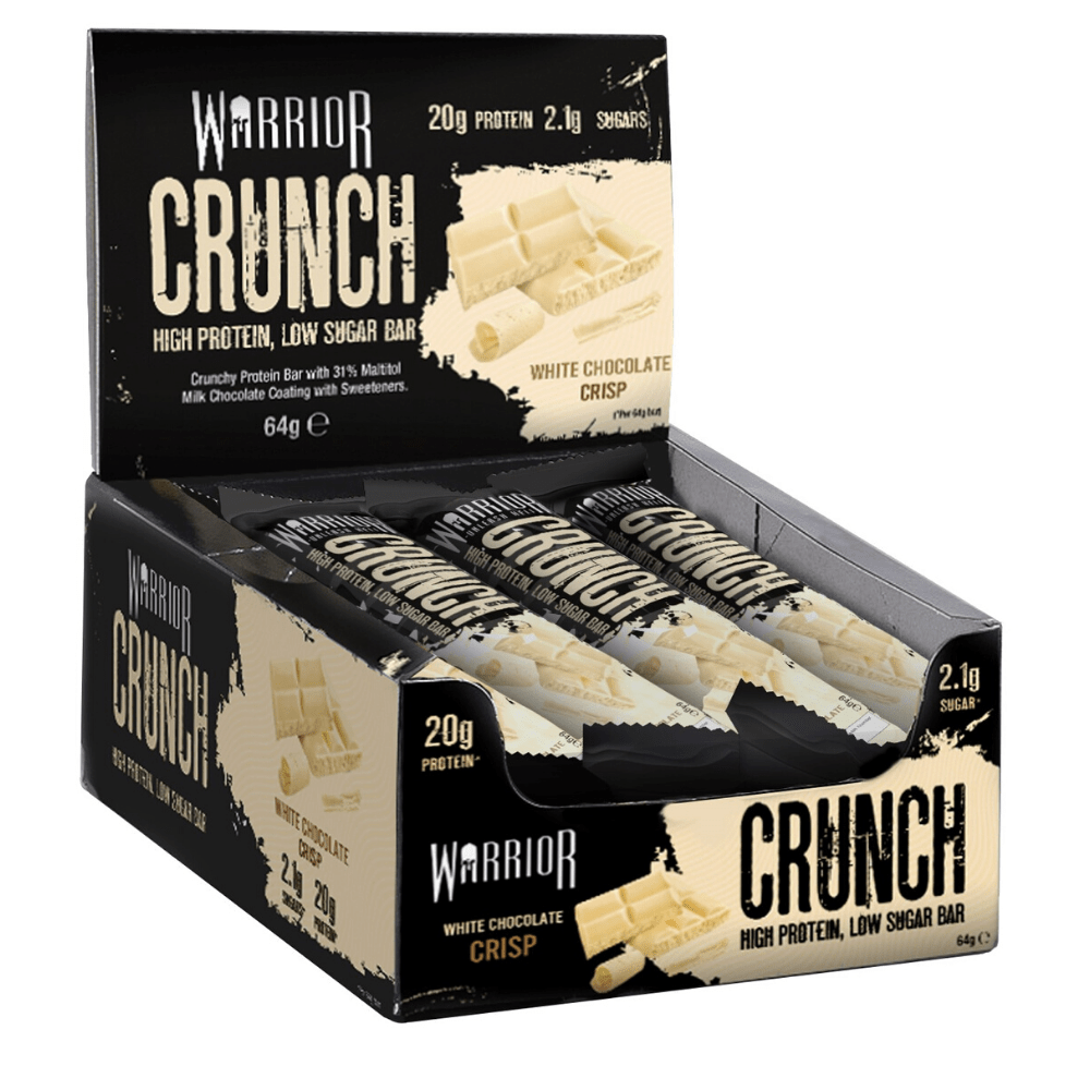 Warrior Crunch Bars 12x64g White Chocolate