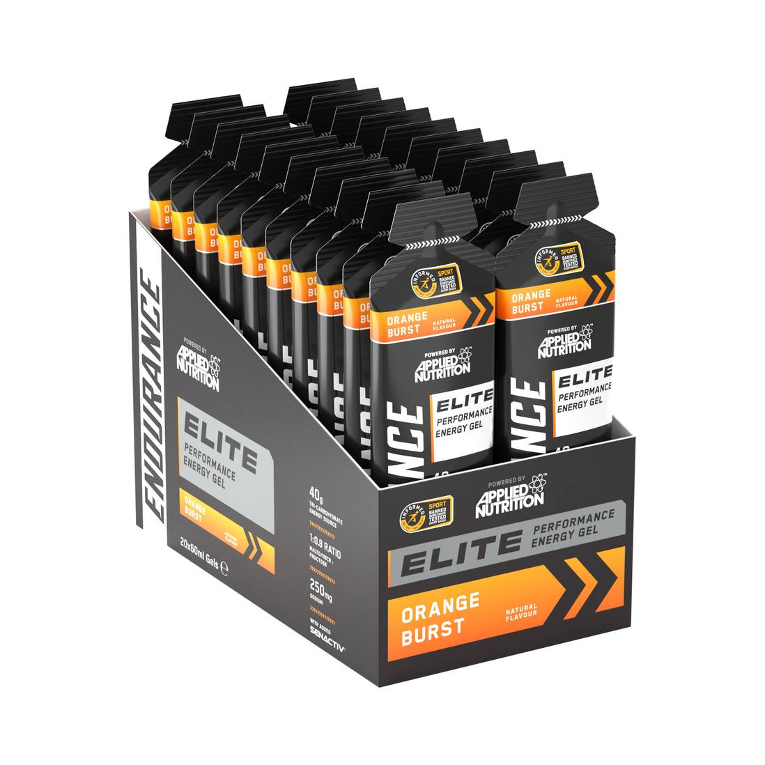 Applied Nutrition ENDURANCE - Elite Performance Gel 20x60ml Orange Burst