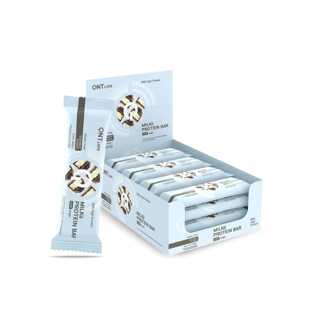 QNT Milkii Protein Bar 12x60g Chocolate Coconut