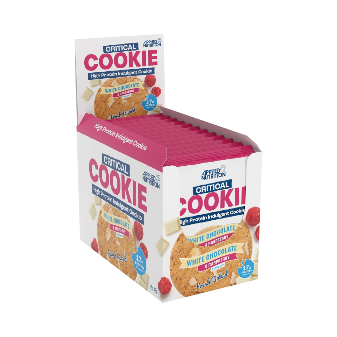 Applied Nutrition Critical Cookie 12x73g White Chocolate Raspberry