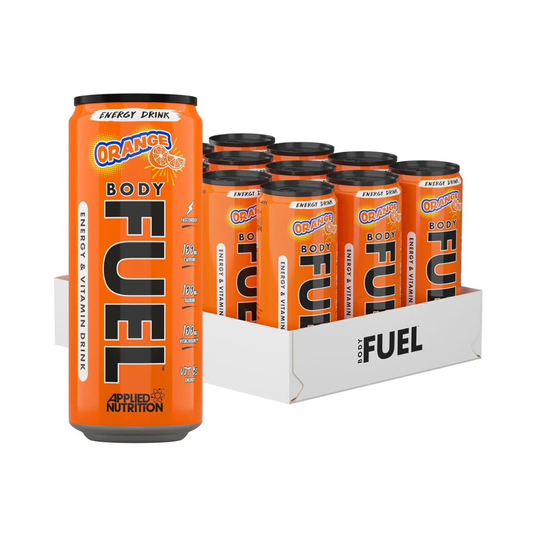 Applied Nutrition Body Fuel Energy Can 12x330ml Orange