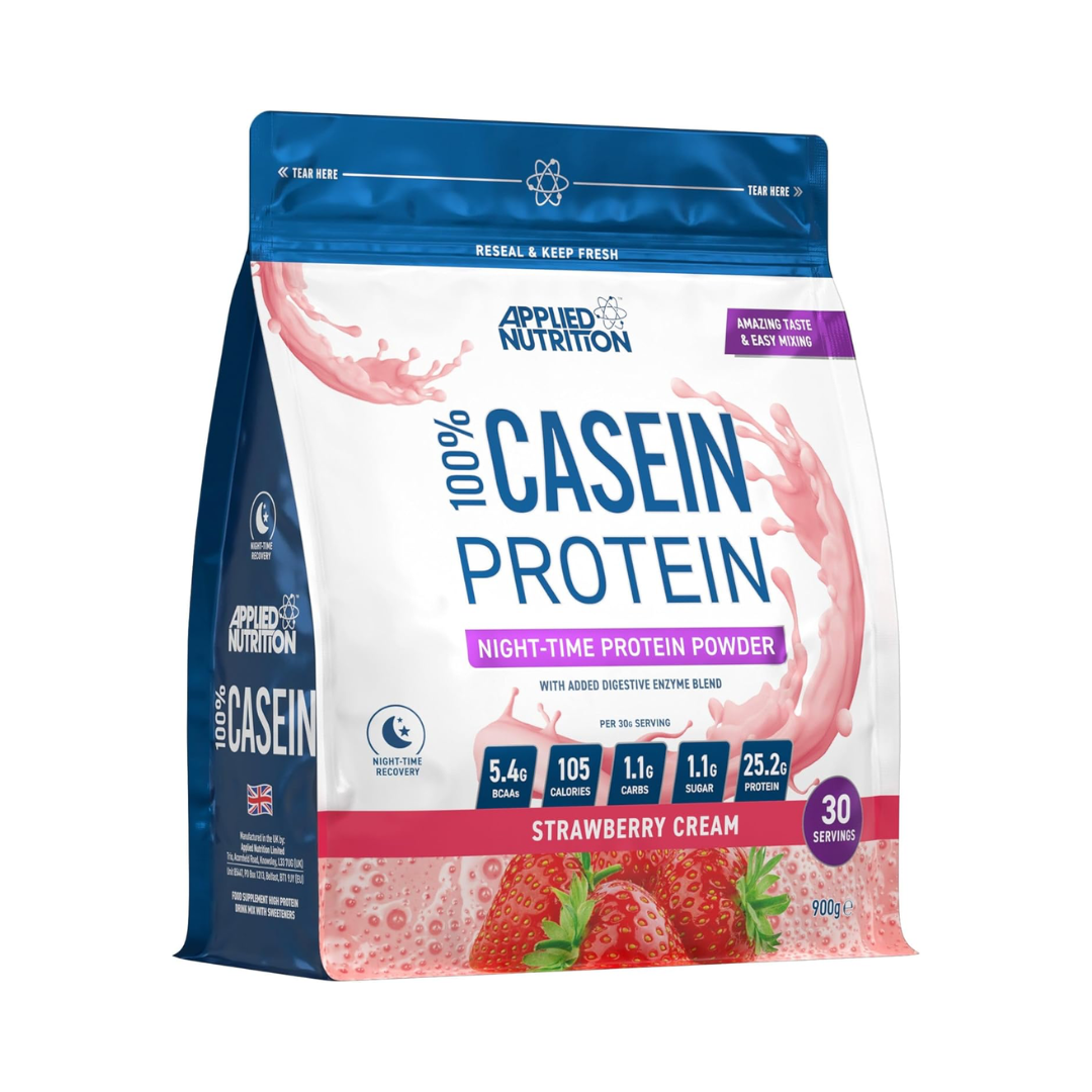 Applied Nutrition Casein 900g Strawberry Cream