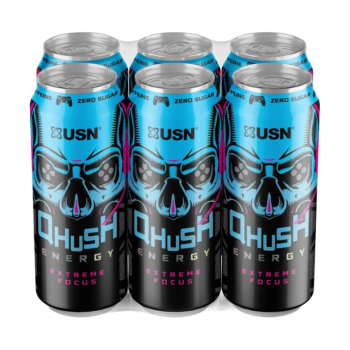 USN QHUSH 24x500ml Blue Gaming