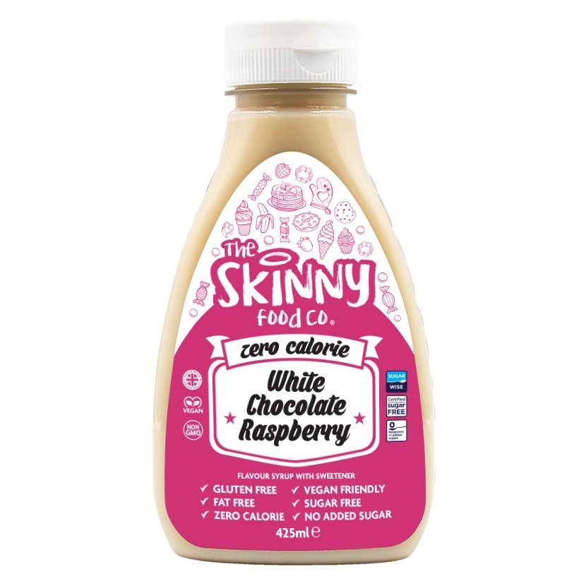 The Skinny Food Co Skinny Syrup 425ml White Chocolate Raspberry