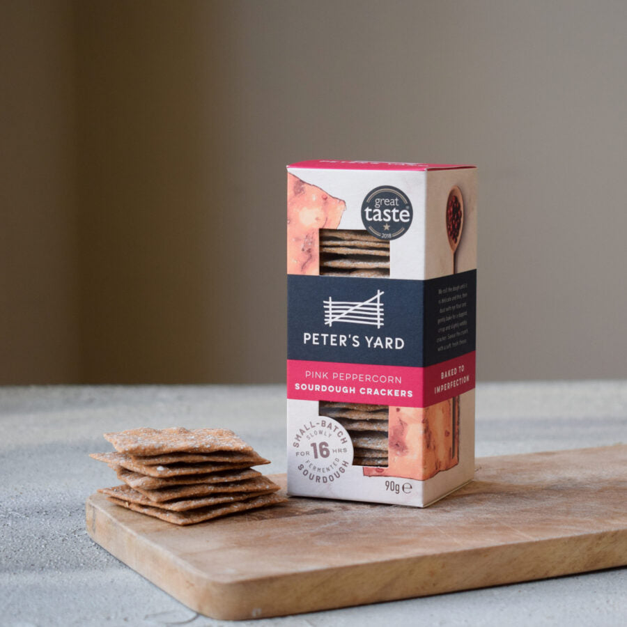 Peter's Yard - Pink Peppercorn Sourdough Crackers