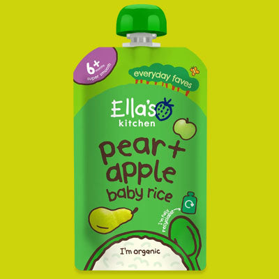 Ella's Kitchen - Baby Rice - Pears + Apples