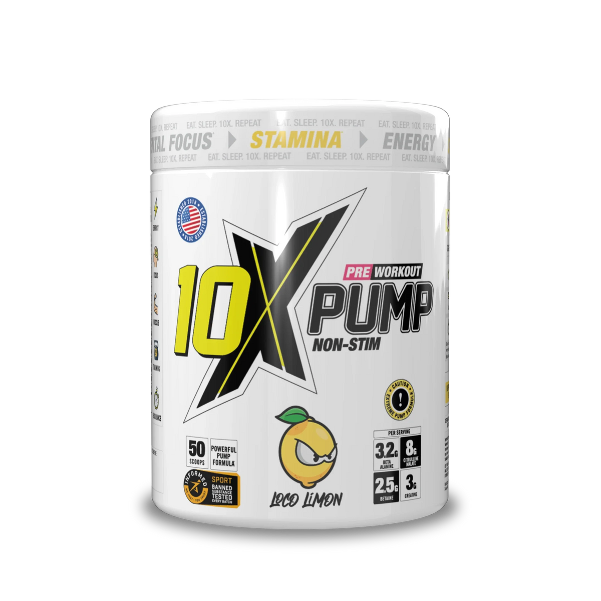 10X Athletic PUMP 600g Loco Limon