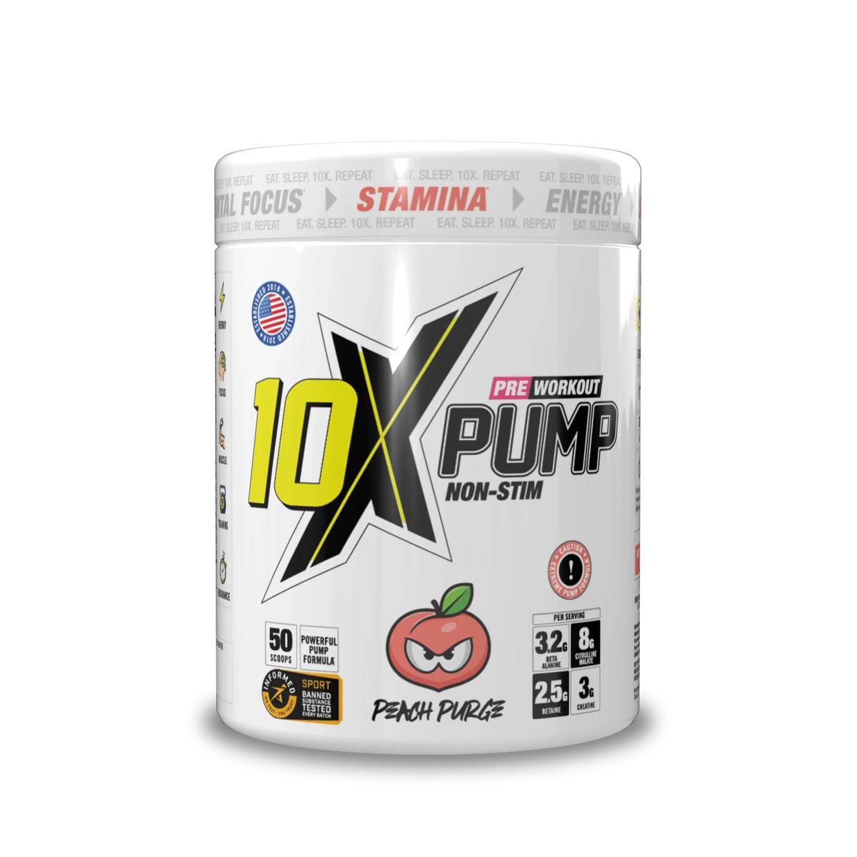 10X Athletic PUMP 600g Peach Purge