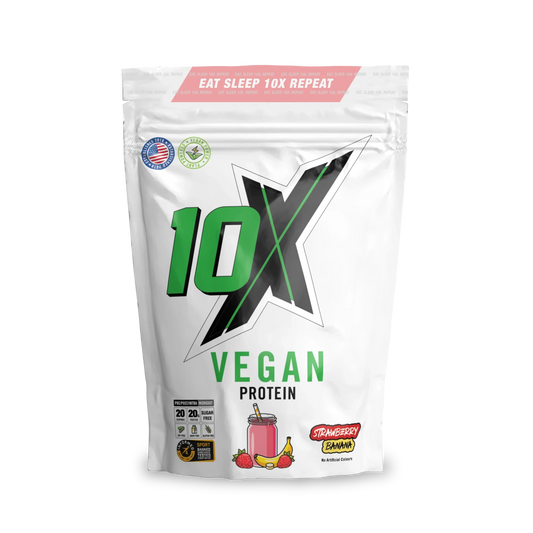 10X Athletic Vegan Protein 540g Strawberry Banana