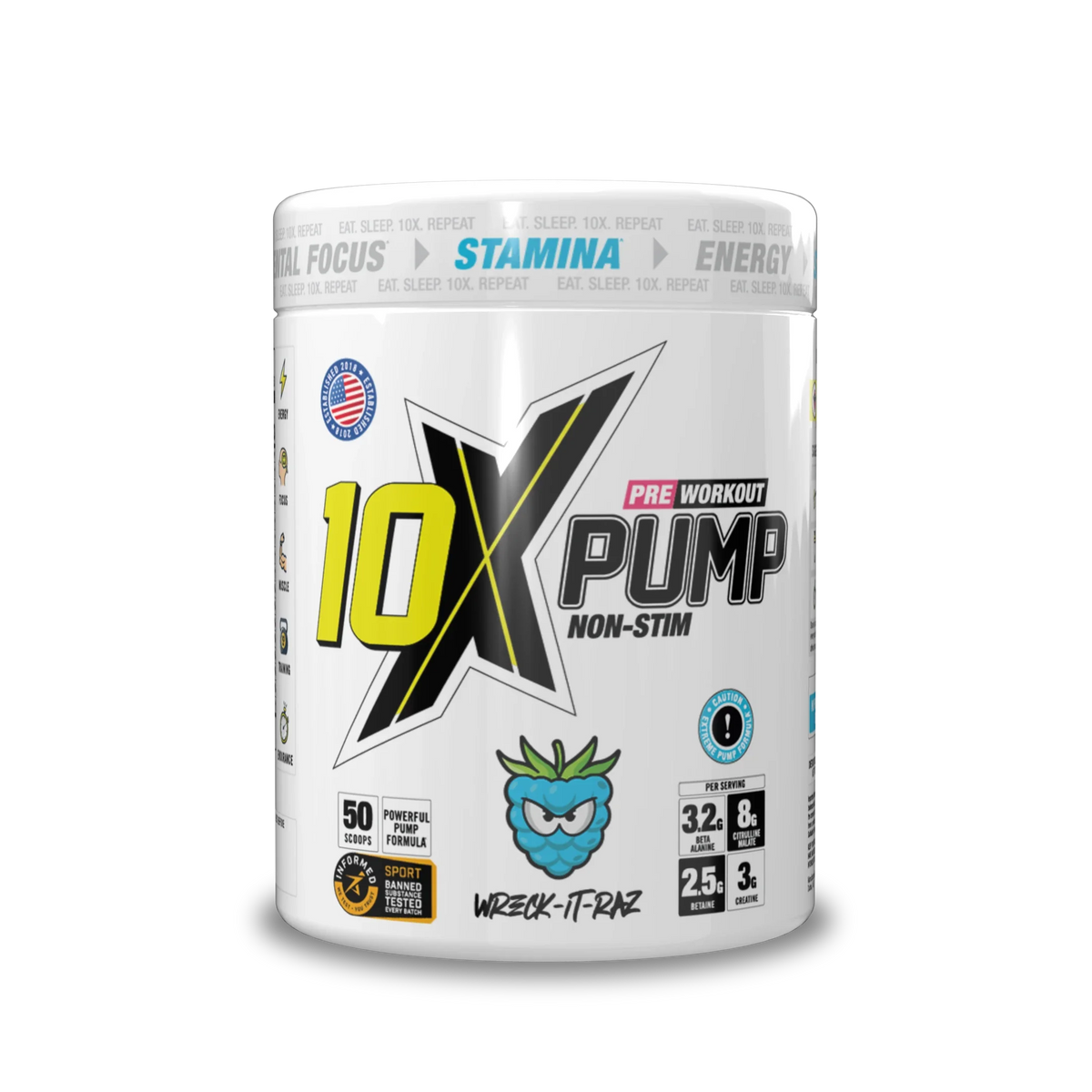 10X Athletic PUMP 600g Wreck It Raz