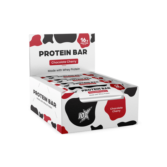 10X Athletic 10X Protein Bar 12x 55g Milk Chocolate Cherry