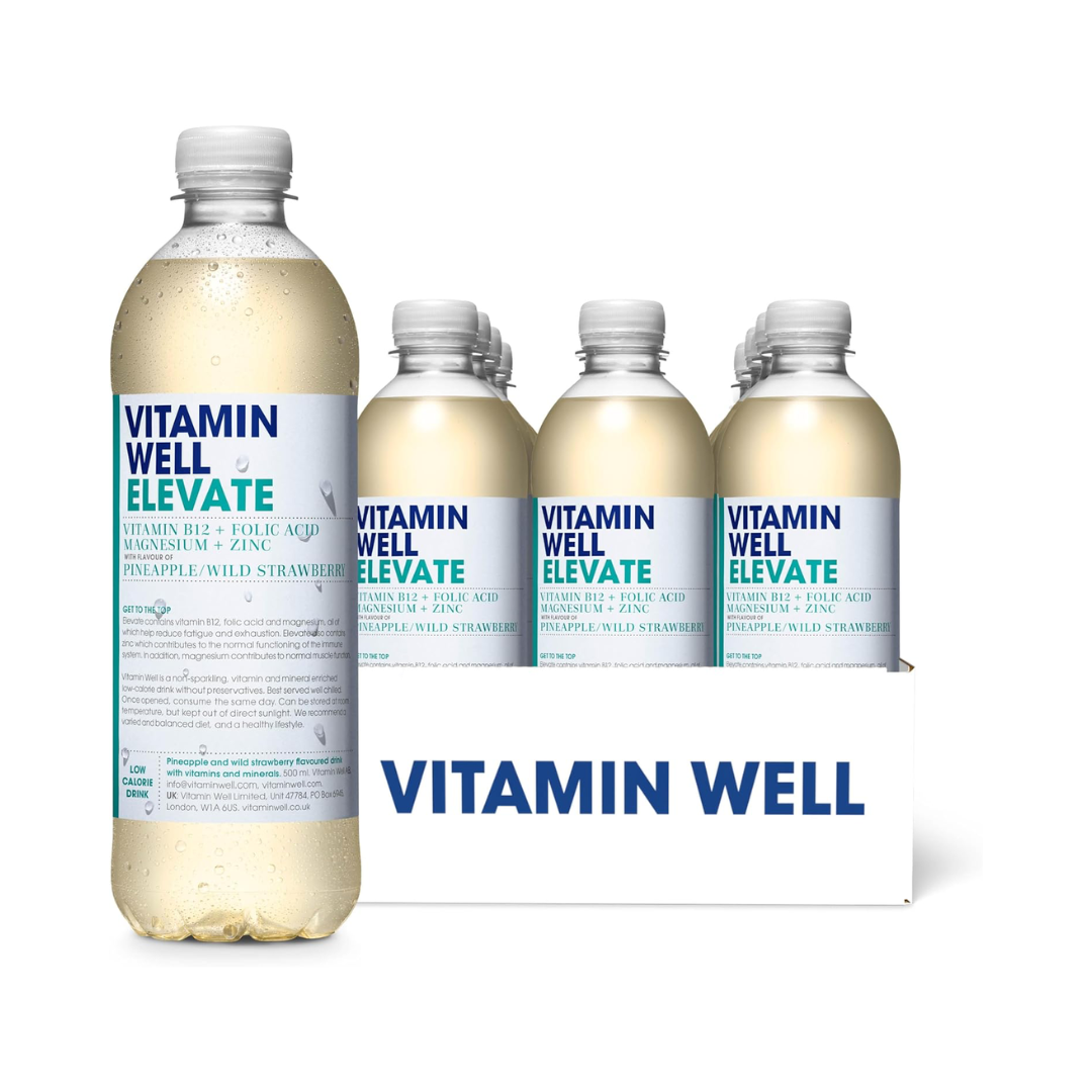Vitamin Well Elevate 12x500ml Pineapple Wild Strawberry