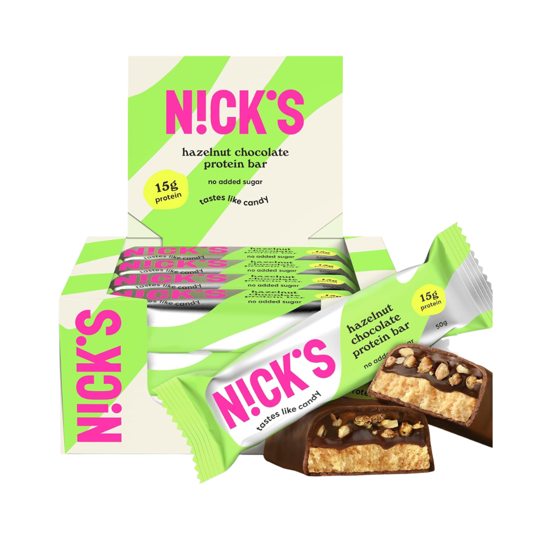 NICK'S Protein Bar 12x50g Hazelnut Chocolate
