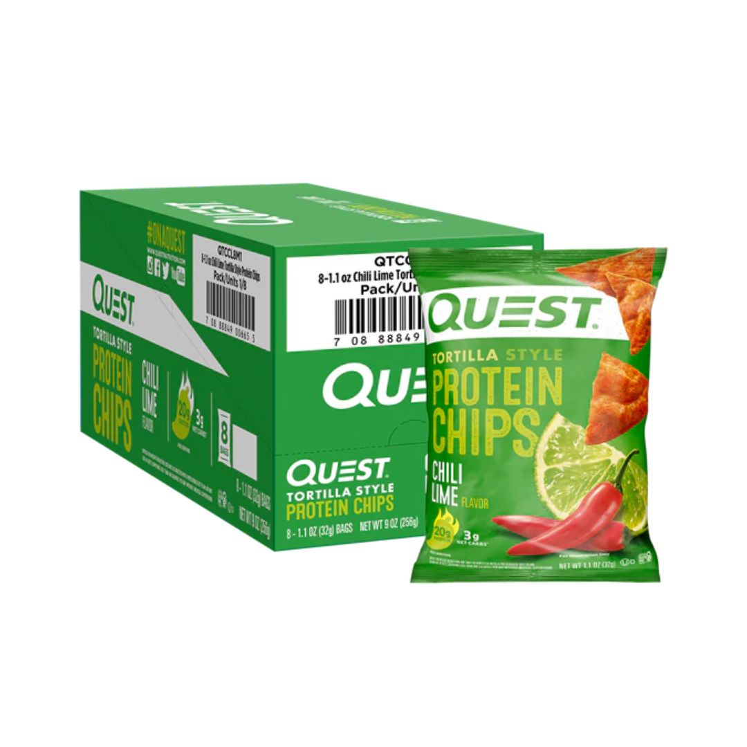 Quest Nutrition Protein Chips 8x32g Chilli Lime