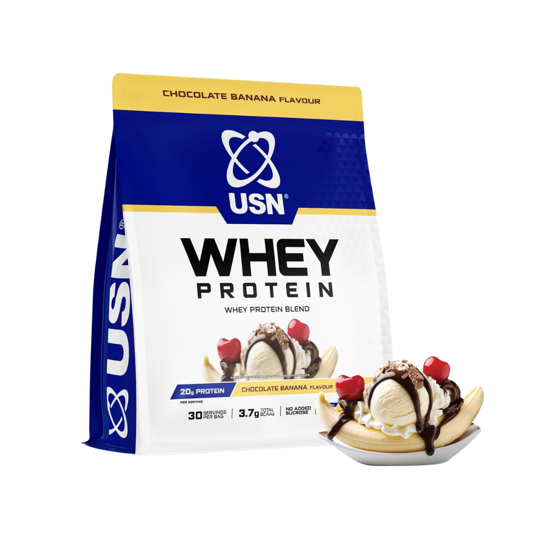 USN Whey Protein Bag 900g Choc Banana