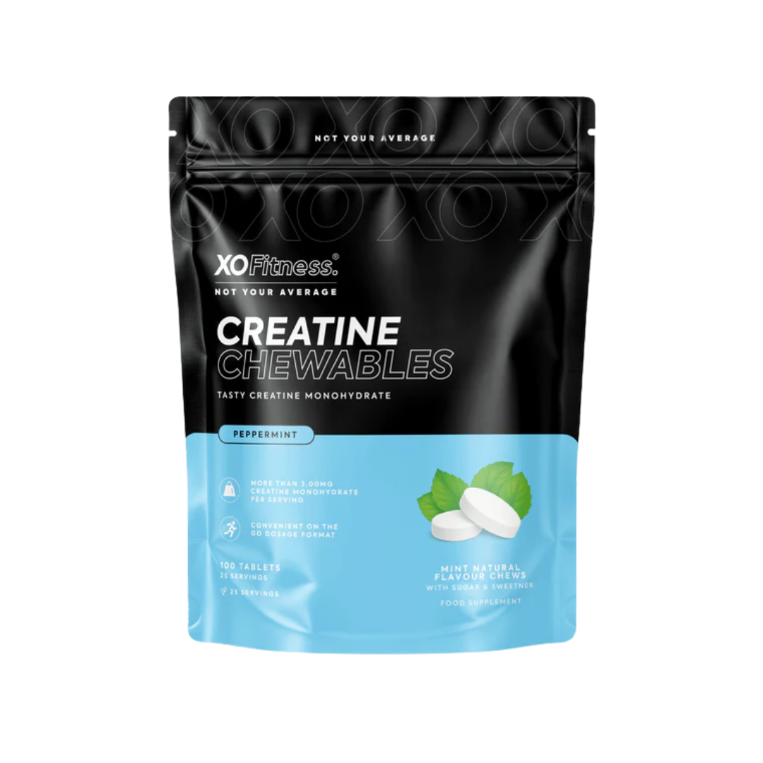 XO Fitness Creatine Chewable 100 Tabs Mint
