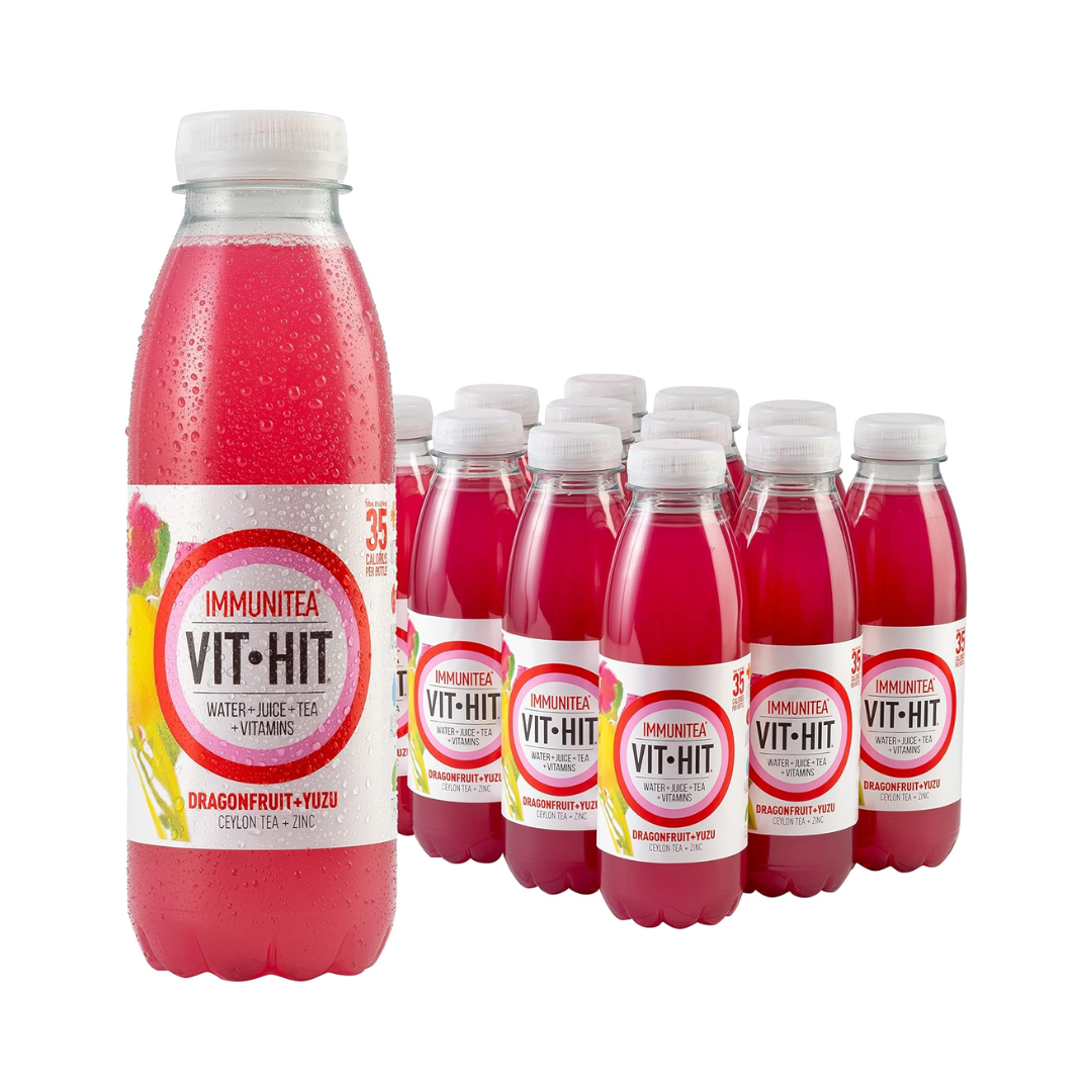 VITHIT Immunitea 12x500ml Dragonfruit Yuzu