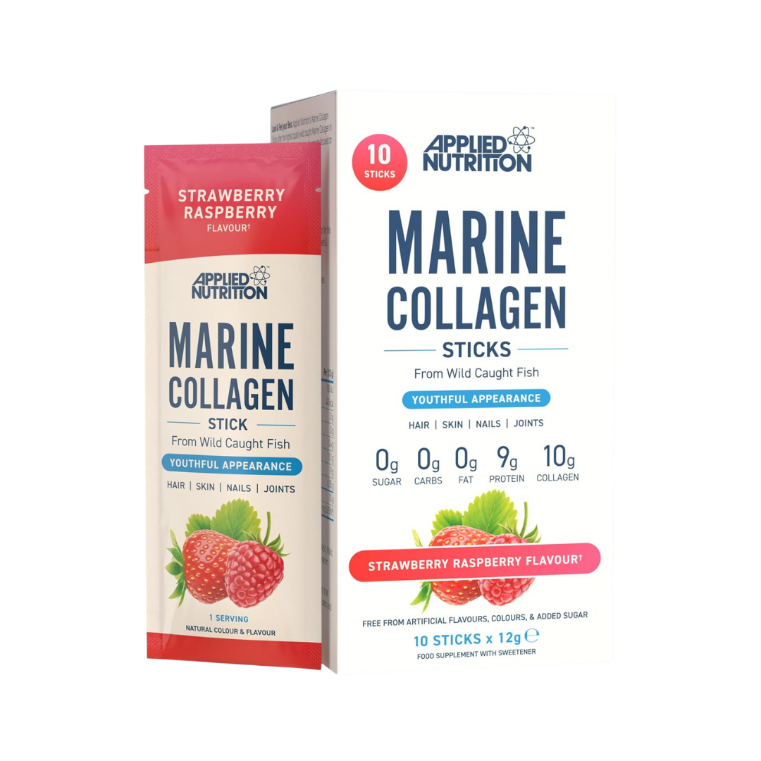 Applied Nutrition Marine Collagen Sticks 12x12g Strawberry Raspberry